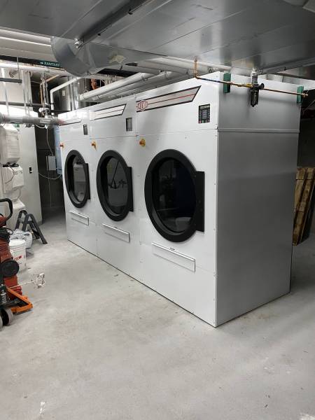 Milnor Commercial Dryer Installation at a Hotel